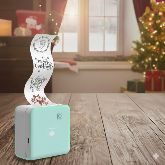 MyriPrinty™ – Mini Bezprzewodowa Drukarka Termiczna 53mm do Naklejek i Notatek | Zero Atramentu, Maksymalna Kreatywność