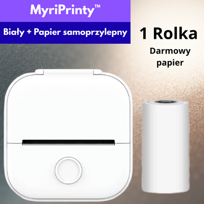 MyriPrinty™ – Mini Bezprzewodowa Drukarka Termiczna 53mm do Naklejek i Notatek | Zero Atramentu, Maksymalna Kreatywność